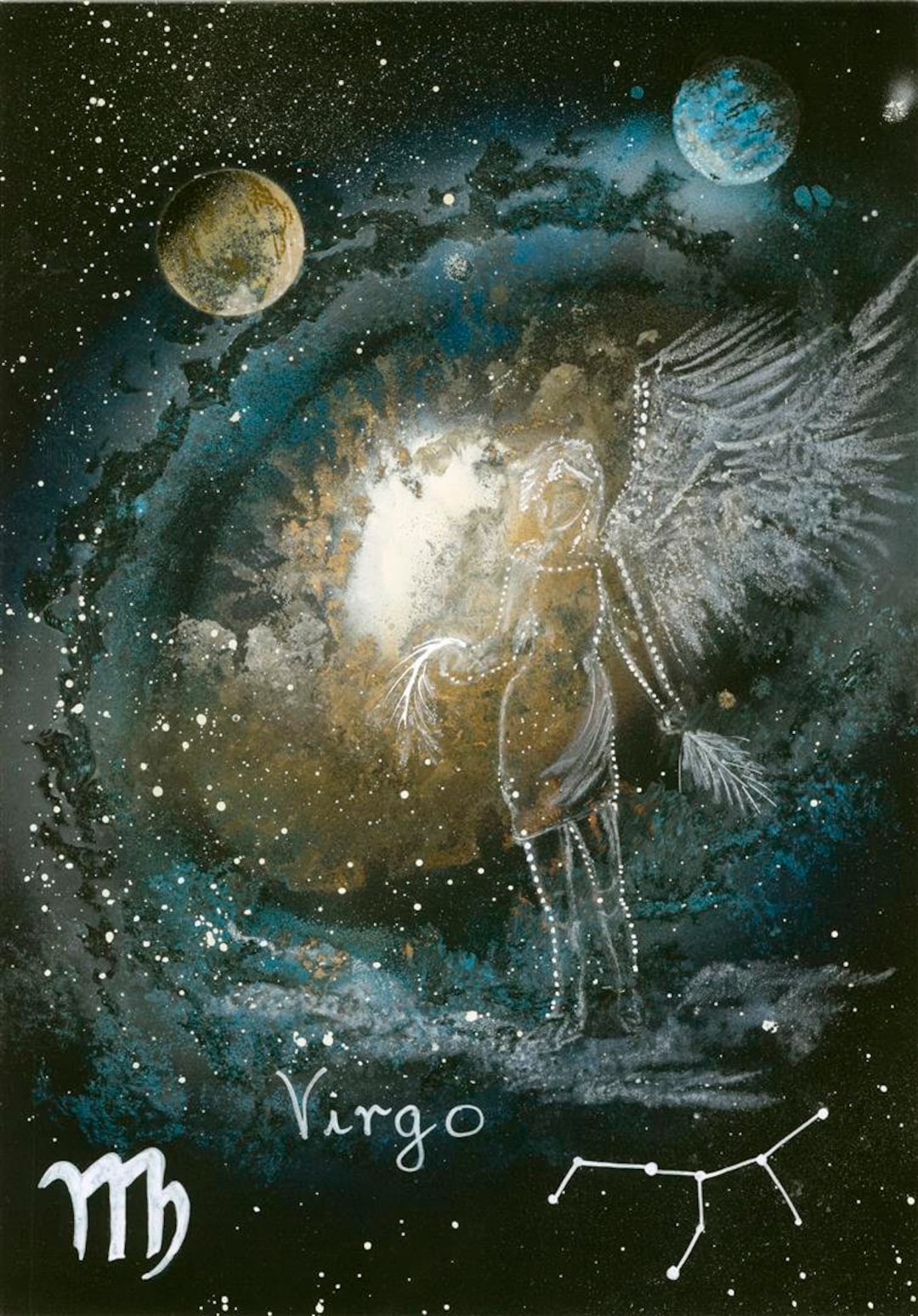 MAGIS VIRGOLA アートデザインポスター&フレーム Virgo Zodiac Art Print, Celestial Galaxy Wall Decor - Etsy Canada