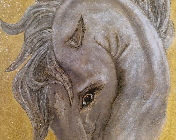 Orginal Art Print, Horse Art, Wall Art, Animal Horse Art, Horse Artwork