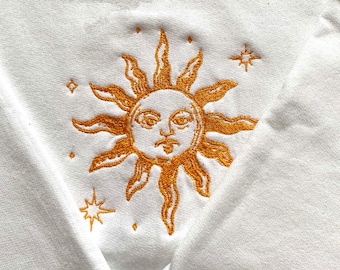 Sun Embroidered Sweatshirt/Tshirt