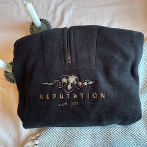 embroidered Rep oversized fleece