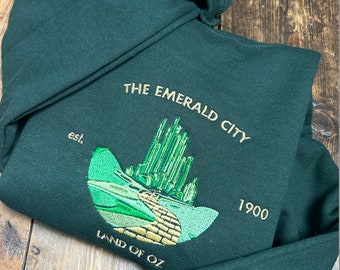 Emerald City embroidered Sweatshirt/Tshirt Birthday Gift For Fans