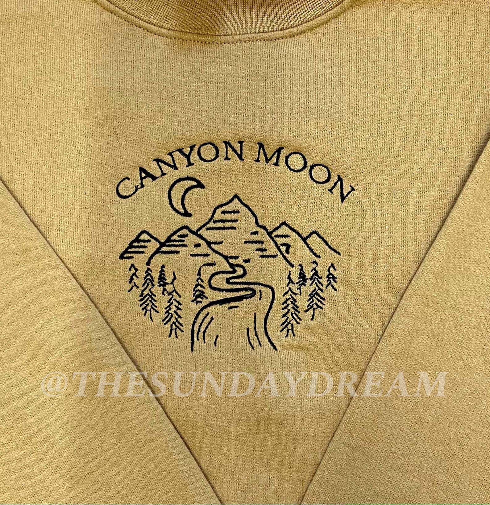 Mustard Canyon Moon Embroidered Sweatshirt