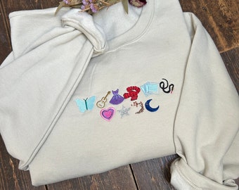 Icons Embroidered Sand Sweatshirt/ T-shirt/ Hoodie/ Tote bag