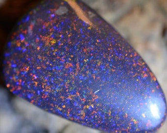 20ct 35x20x5 Red&Blue Mooka Hard Matrix Boulder Opal Gemstone Australia Gem