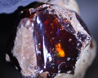 242ct 40x35x40 Massive Gamble Black Chocolate Opal Rough Stone Shewa Africa Gem