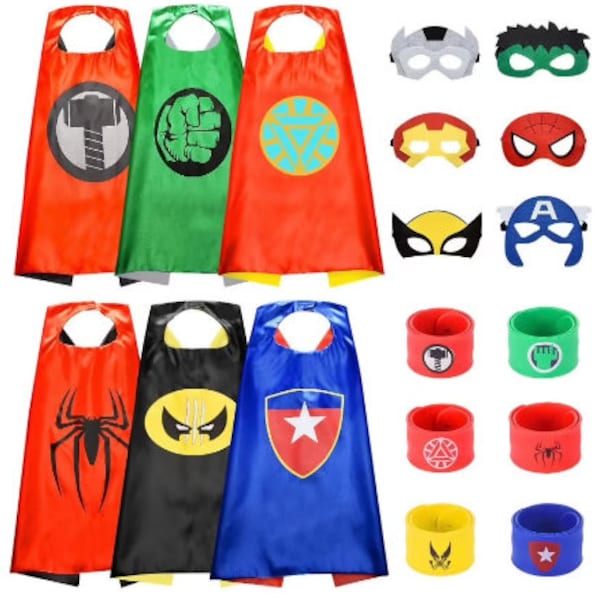 Superhero dress up/ superhero cape/ kids dress up/ superhero party/