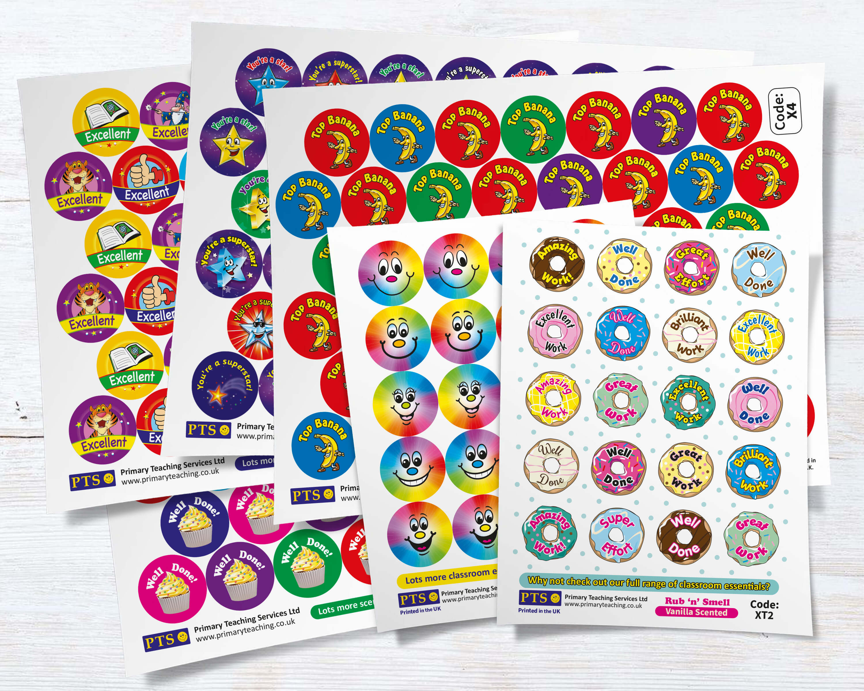 200 Scented Smelly Mixed Motivational Reward Stickers For School - View #7