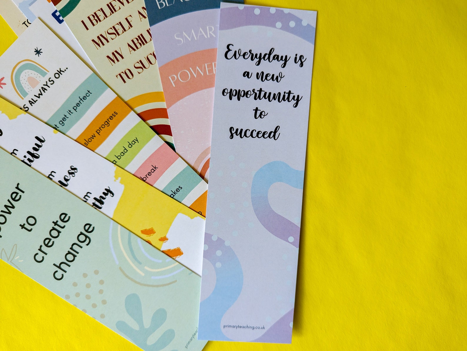 Positive Affirmation Bookmarks - 8 Bookmarks - 59 X 210mm - Etsy