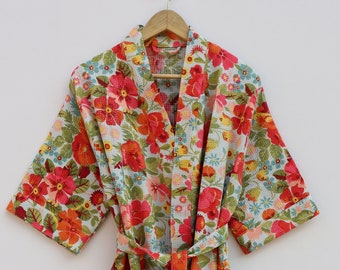 Waffle Linen Robe Kimono Robe Linen Spa Robe Sauna Robe Bath Robe Home Wear Baltic bloom Robe