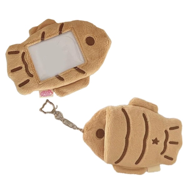 Portachiavi con fototessera a forma di pasticcino di pesce Taiyaki Bungeopang