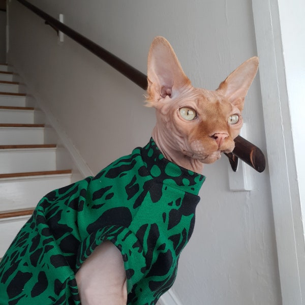 Sphynx Cat Clothes - Hairless Cat Shirt - Pet clothing - Cat Sweater