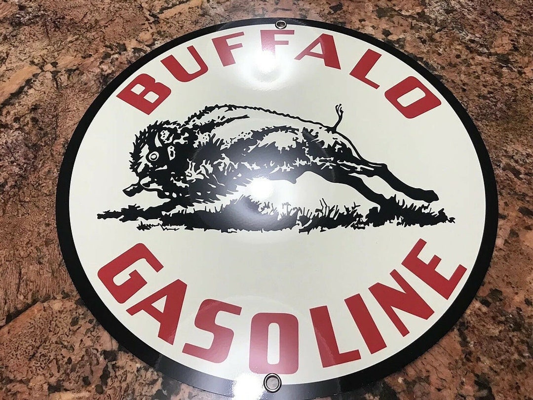 Buffalo Gasoline Vintage Style Sign Etsy