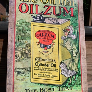 Oilzum motor oil heavy Steel vintage Style metal sign