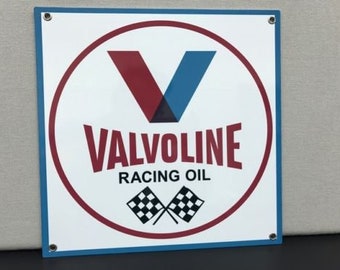Znak w stylu retro Racing Oil