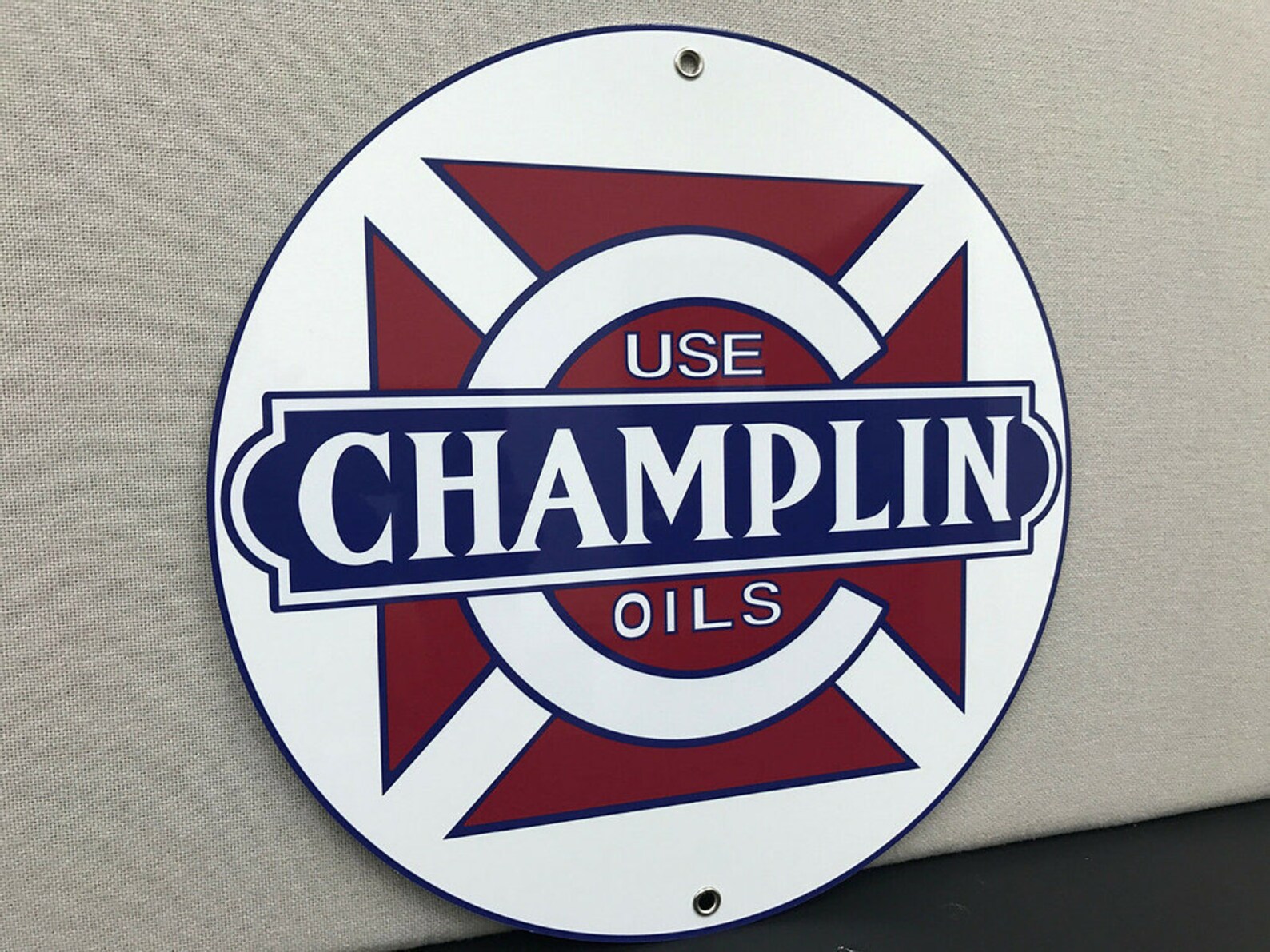 Champlin Oil Vintage Style Sign Etsy