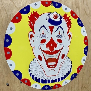 Clown Circus Bozo Vintage Style Sign