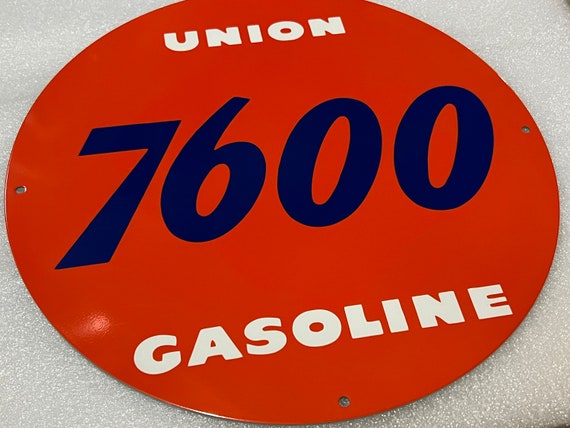 Union 76 7600 Gasoline Heavy Steel Vintage Style Metal Sign - Etsy