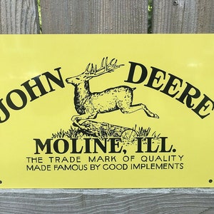 John Deere Farm Implements Vintage Style Sign