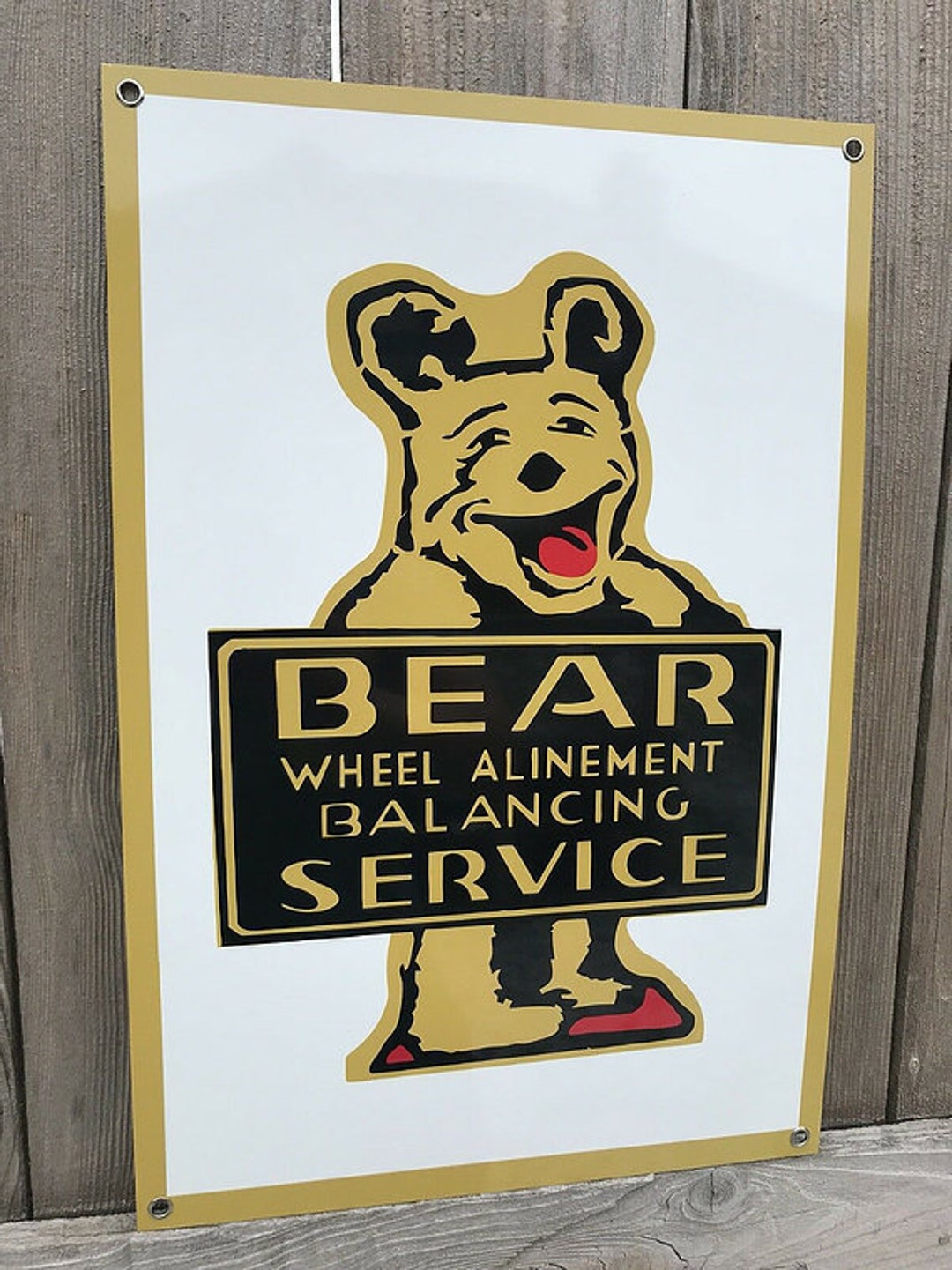 Bear Service Vintage Style Sign - Etsy
