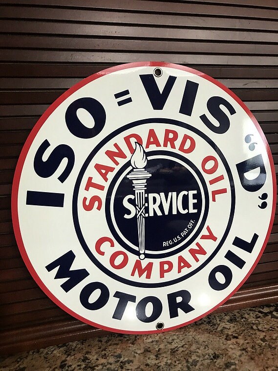Iso Vis Motor Oil Sign - Etsy