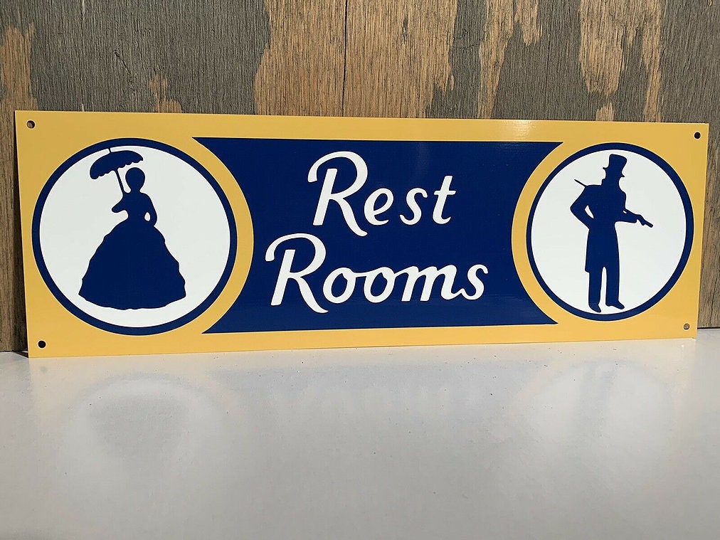 Sunoco Restroom Sign - Etsy