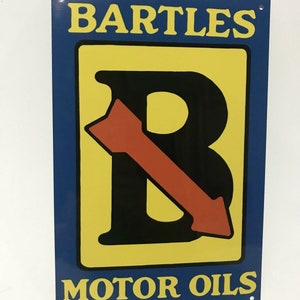 Bartles Motor Oil vintage style sign