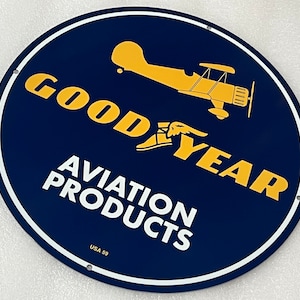 Aviation tire products  heavy Steel vintage Style metal sign