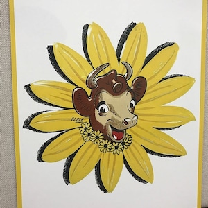 Elsie The Happy Cow Reproduction Sign