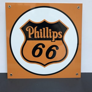 Phillips 66 Orange Reproduction Sign