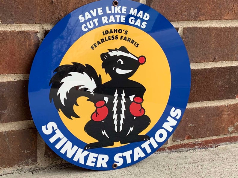Stinker Stations Gas Vintage Style Sign Etsy