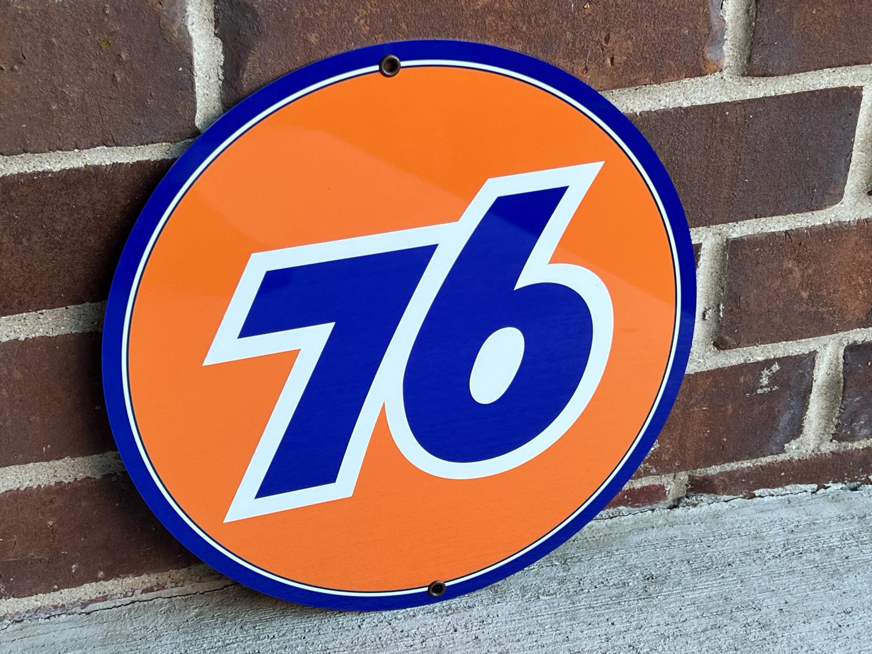 BIG大型ビンテージ　オイル会社76ガソリンスタンド看板実物　ロサンゼルス西海岸 BIG大型ビンテージオイル会社76ガソリンスタンド看板実物ロサンゼルス