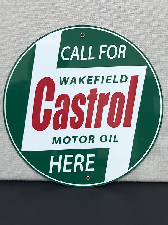 Castrol Oil Sign - Etsy