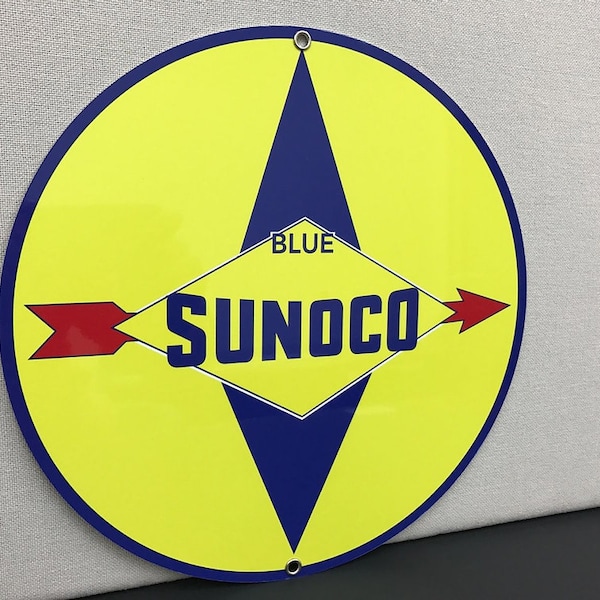 Sunoco Blue Reproduction Sign