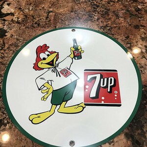 Seven Up Soda Pop Art Vintage Style Sign