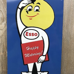Esso Happy Motoring vintage style sign
