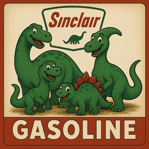 Sinclair gas dinosaur - Etsy 日本