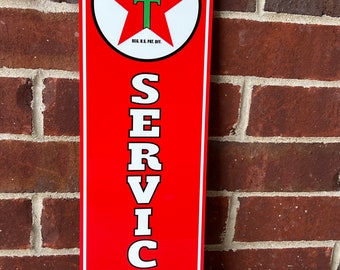 Garage Signs Vintage Texaco Motor Oil Tin Sign | Retro Gas Station ...