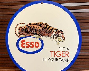 Esso Put A Tiger in Your Tank Vintage Style Sign - Etsy