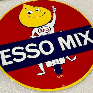 Esso Boy zware staal vintage stijl metalen bord