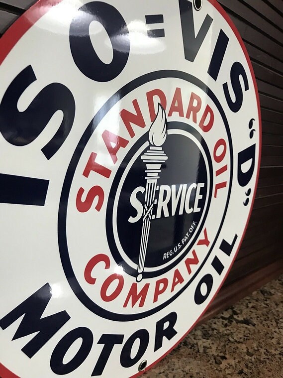 Iso Vis Motor Oil Sign - Etsy