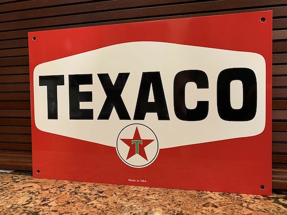 TEXACO VINTAGE ITEMS ／US VINTAGE Texaco Vintage Style Sign - Etsy