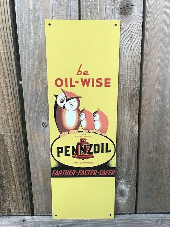 Pennzoil Oil Rare Garage Vintage Style Sign - Etsy