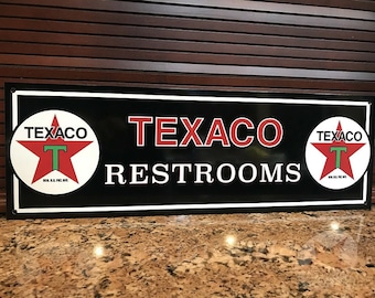 Texaco Restroom Sign