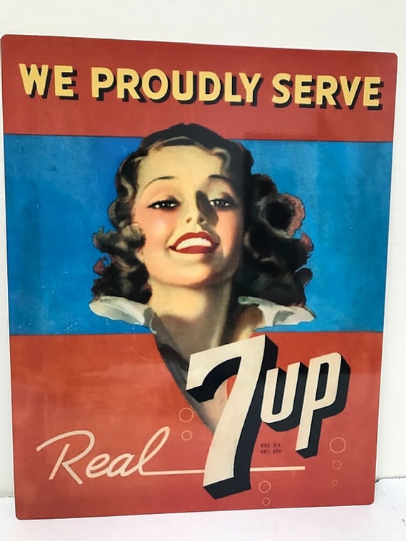 Real 7UP Reproduction Sign Etsy