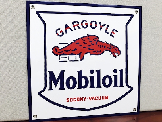 Mobiloil Gargoyle Reproduction Sign - Etsy