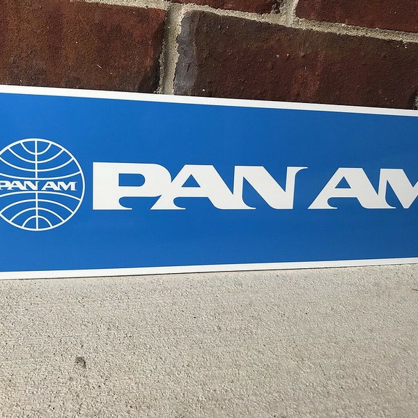 Signe de modèle vintage de Pan Am