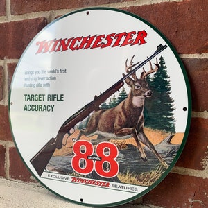 Winchester rifles heavy Steel vintage Style metal sign
