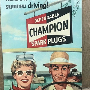 Spark Plugs Vintage Style Sign