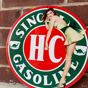 Sinclair H-C zware staal vintage stijl metalen teken