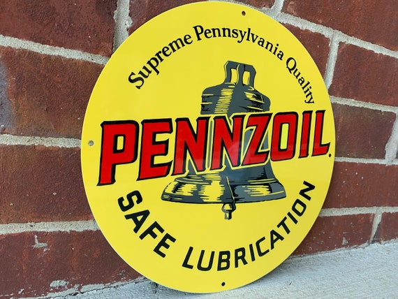Pennzoil Motor Oil Heavy Steel Vintage Style Metal Sign - Etsy